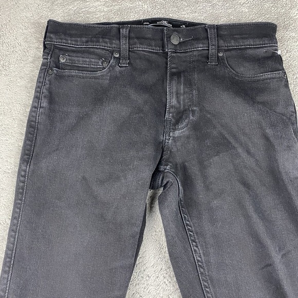 Hollister Advanced Stretch Skinny Jeans Mens 30x28 Black Low Rise - Picture 3 of 13